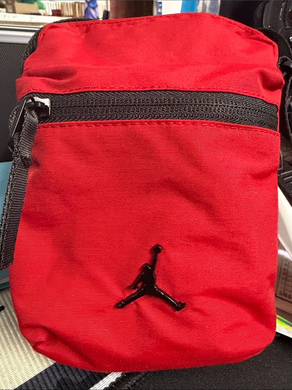 Jordan Red and Black Mini Crossbody Belt Bag